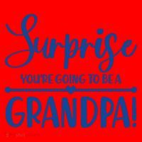 Surprise You're Going To Be A Grandpa! Santa Hat thumb 1