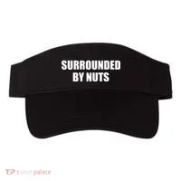 Surrounded By Nuts Rude Funny Text Visor thumb 0