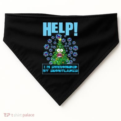 Surrounded By Snowflakes USA-Made Doggie Bandana