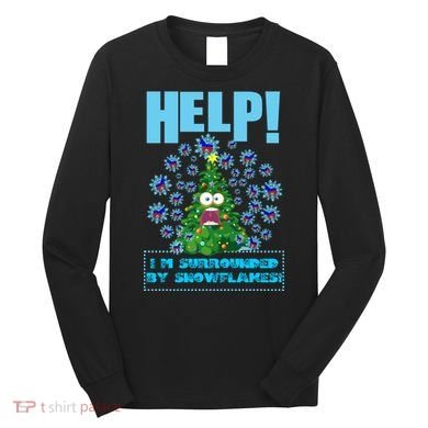 Surrounded By Snowflakes Long Sleeve Shirt