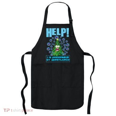 Surrounded By Snowflakes Apron