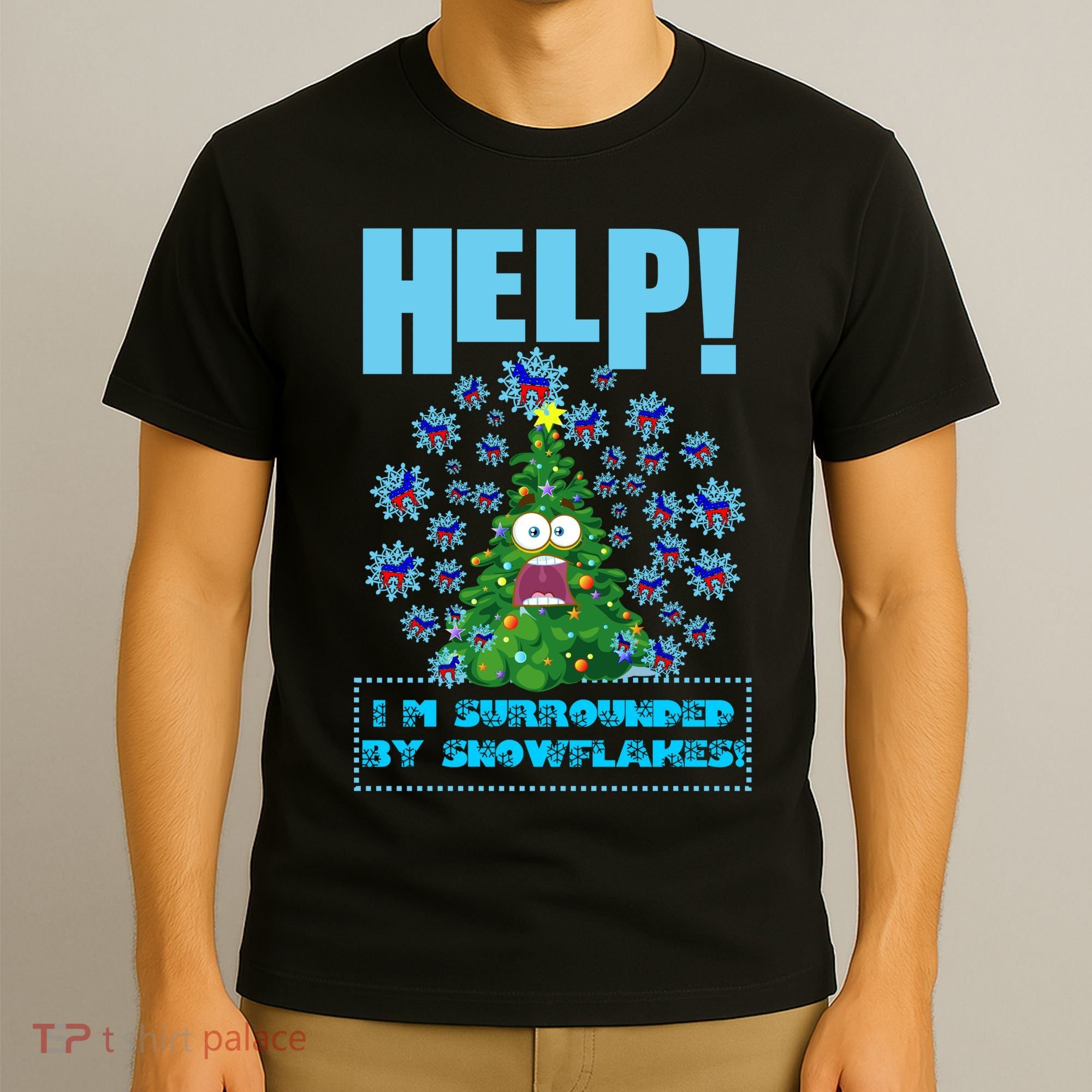 Surrounded By Snowflakes T-Shirt