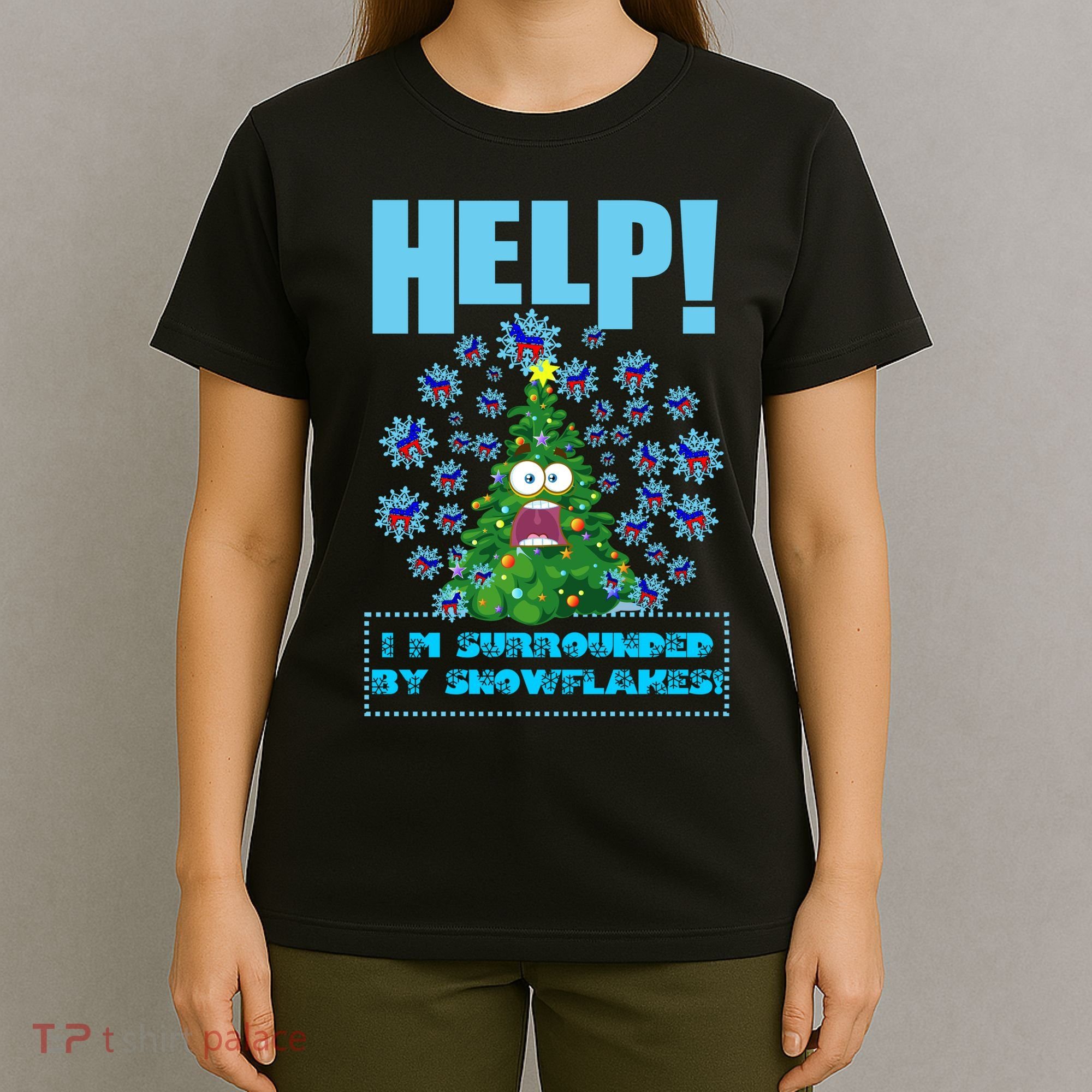Surrounded By Snowflakes T-Shirt