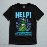 Surrounded By Snowflakes T-Shirt thumb 5