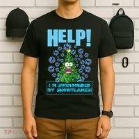 Surrounded By Snowflakes T-Shirt thumb 6