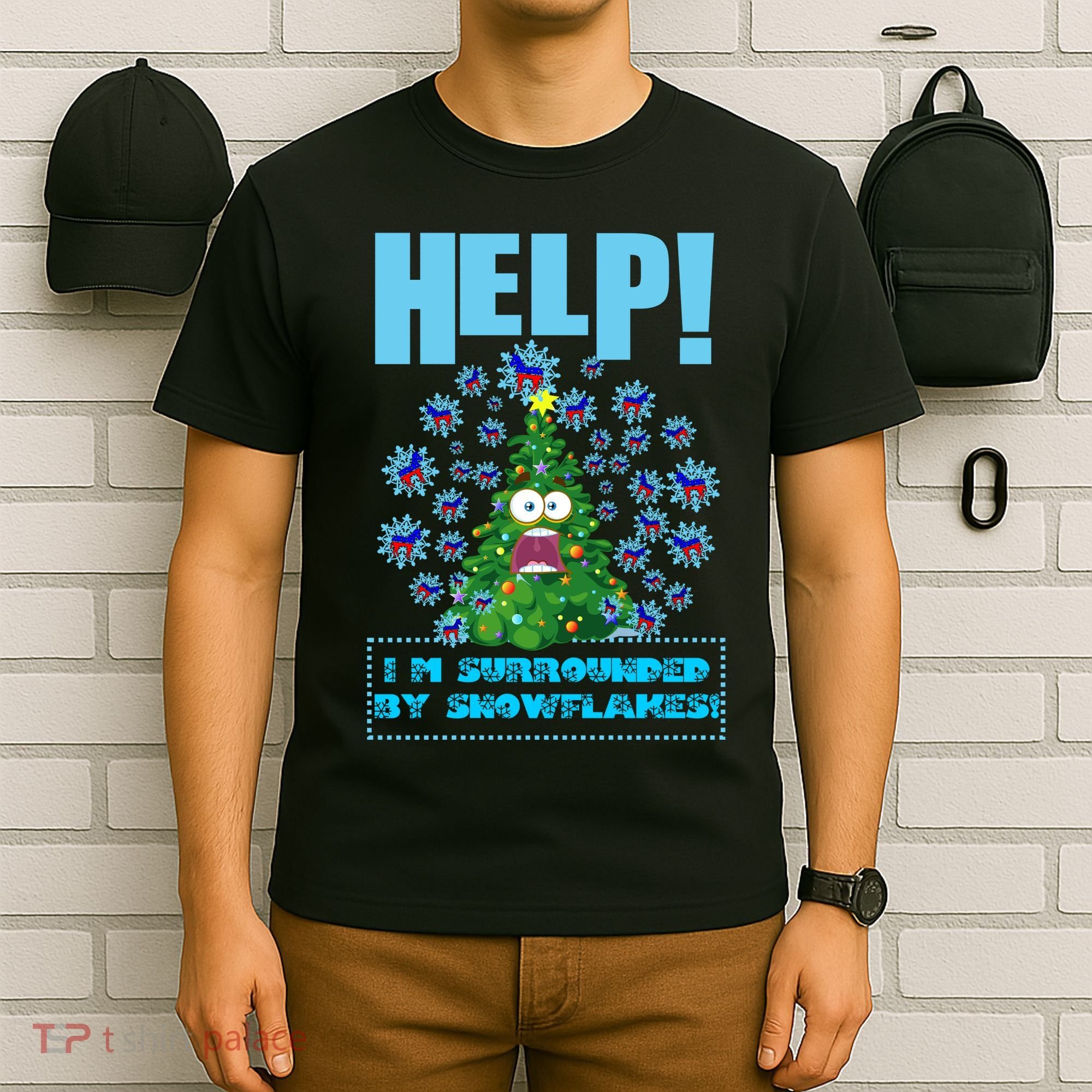 Surrounded By Snowflakes T-Shirt