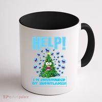 Surrounded By Snowflakes Coffee Mug thumb 1