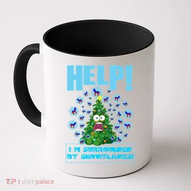 Surrounded By Snowflakes Coffee Mug
