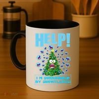 Surrounded By Snowflakes Coffee Mug thumb 4