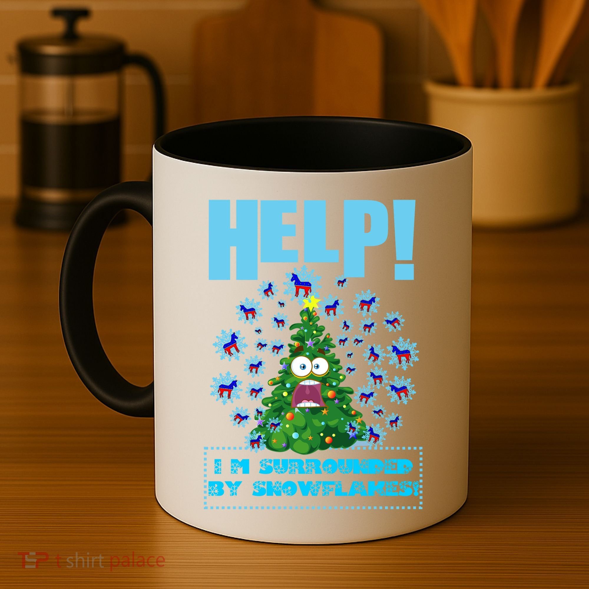 Surrounded By Snowflakes Coffee Mug