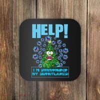 Surrounded By Snowflakes Coaster thumb 0