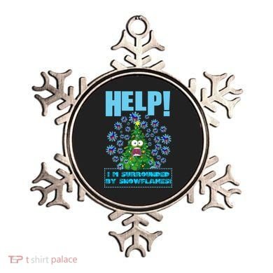 Surrounded By Snowflakes Ornament