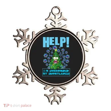 Surrounded By Snowflakes Ornament