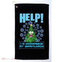 Surrounded By Snowflakes Golf Towel thumb 0