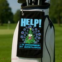 Surrounded By Snowflakes Golf Towel thumb 2