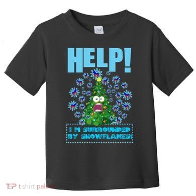 Surrounded By Snowflakes Toddler T-Shirt