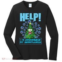 Surrounded By Snowflakes Women's Long Sleeve Shirt thumb 0