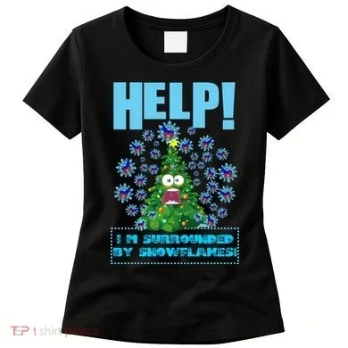 Surrounded By Snowflakes Women's T-Shirt