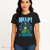 Surrounded By Snowflakes Women's T-Shirt thumb 4