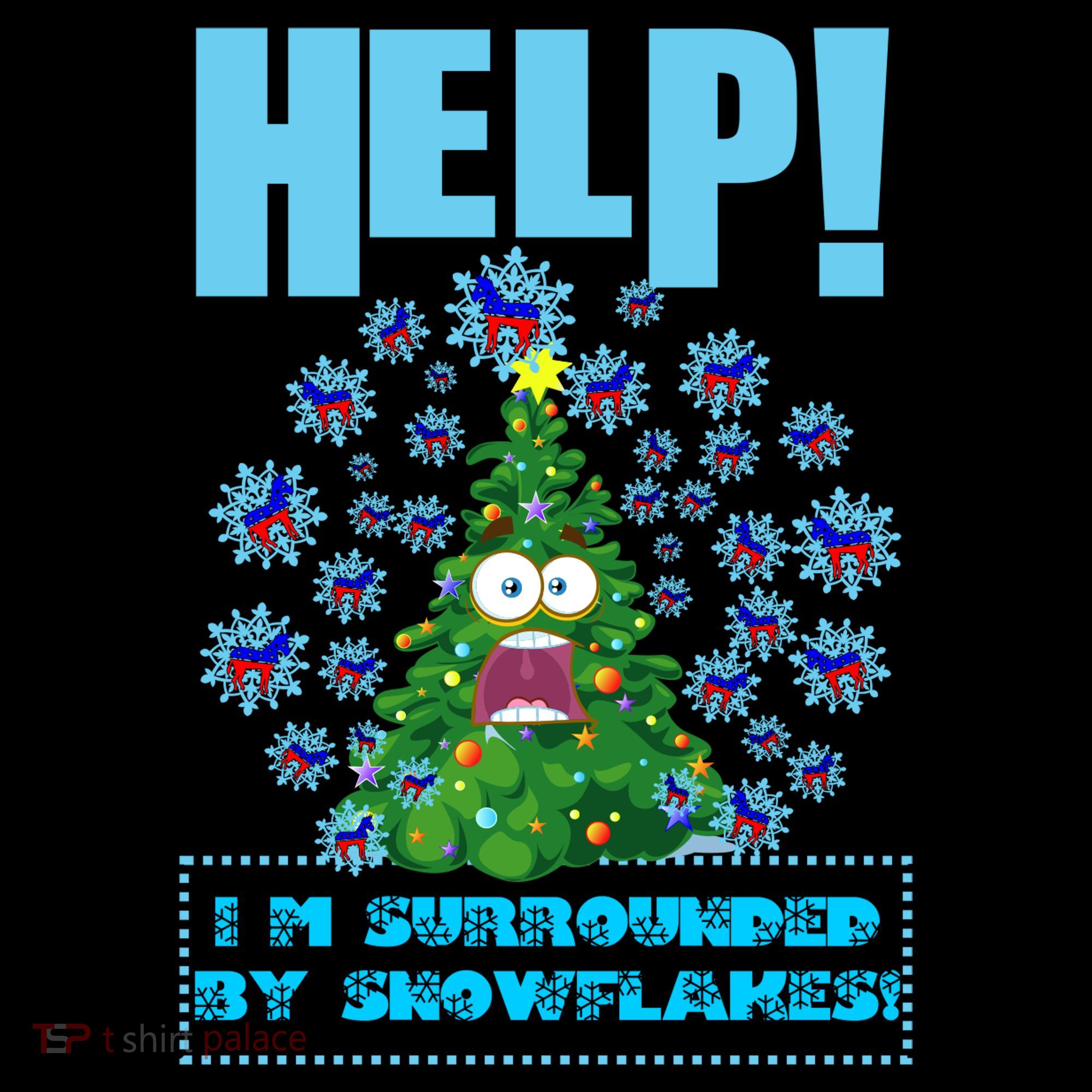 Surrounded By Snowflakes Women's T-Shirt