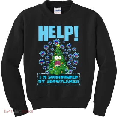 Surrounded By Snowflakes Kids Sweatshirt