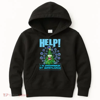 Surrounded By Snowflakes Kids Hoodie