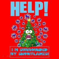 Surrounded By Snowflakes Santa Hat thumb 1