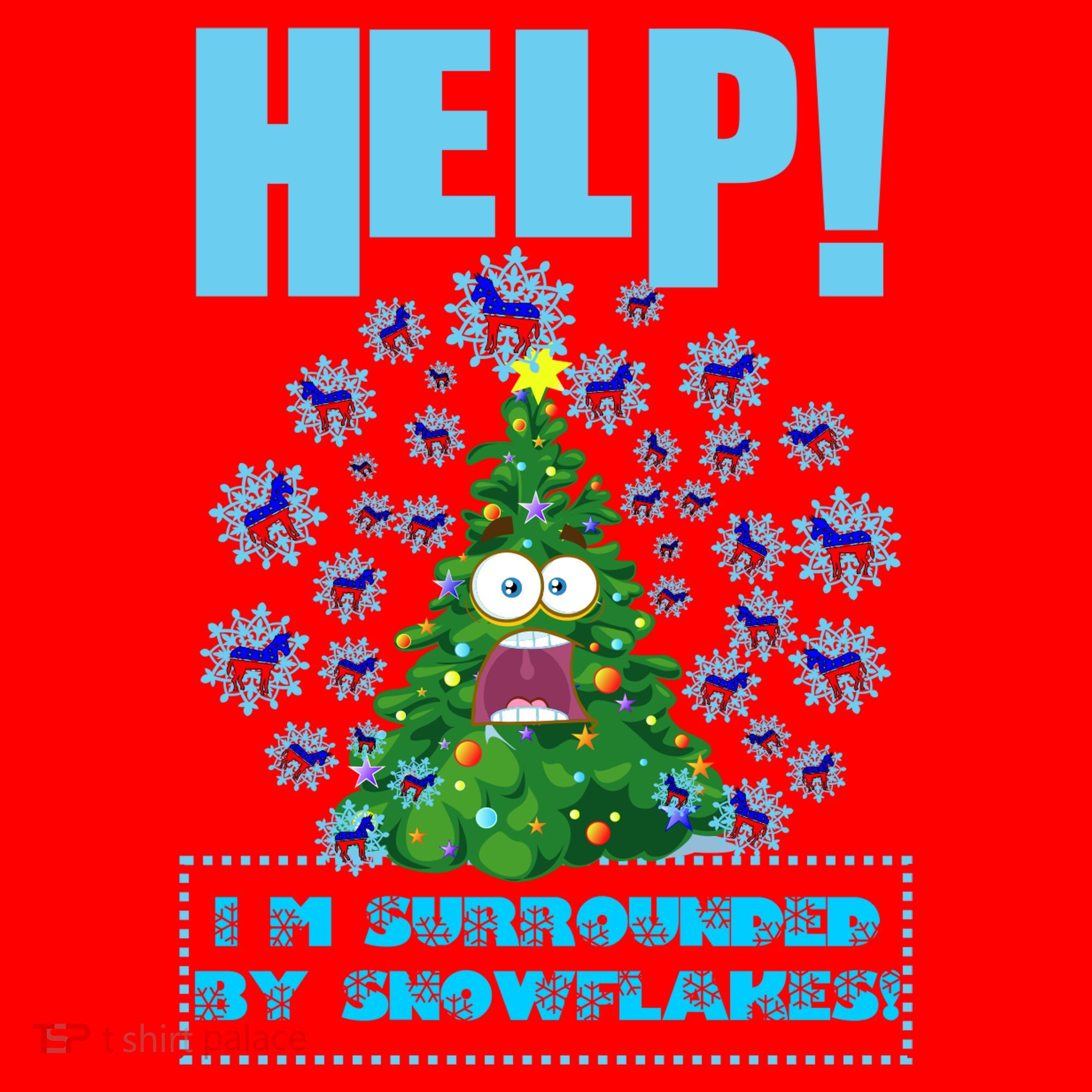 Surrounded By Snowflakes Santa Hat