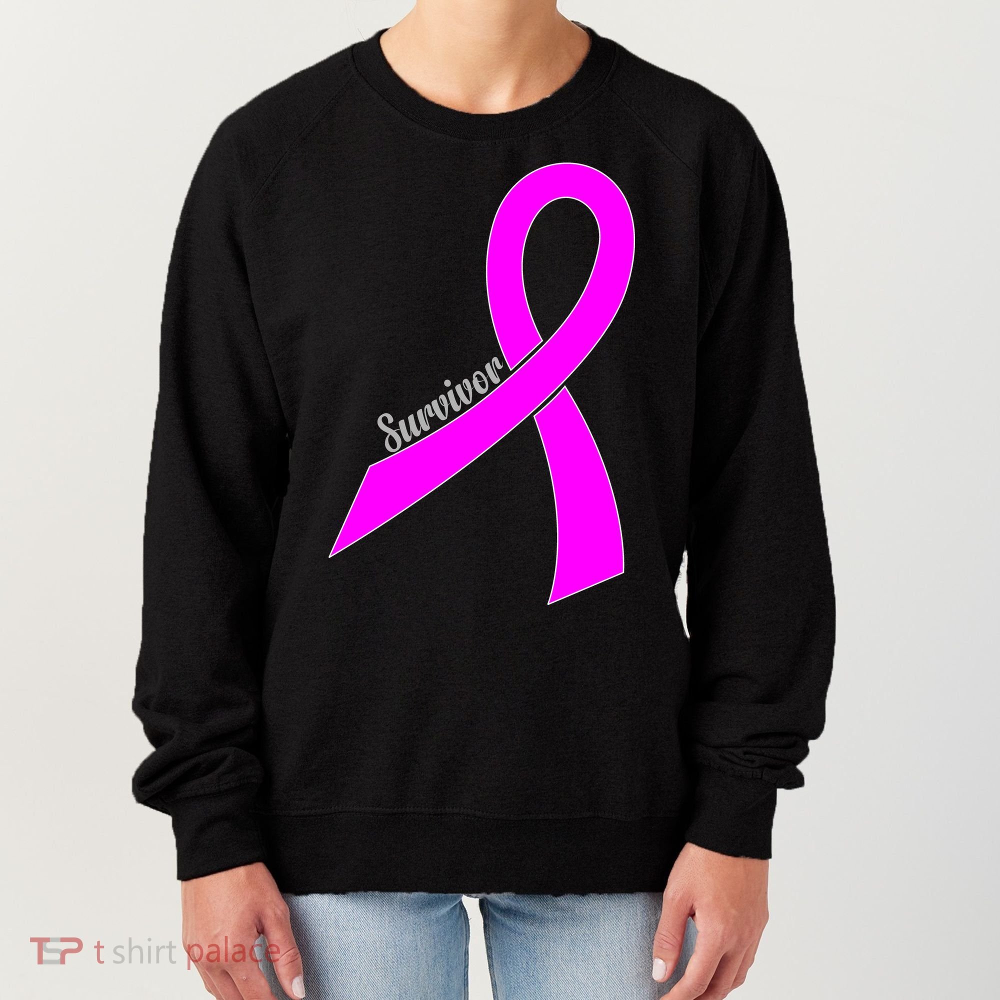 Survivor Breast Cancer Ribbon Women's Sweatshirt