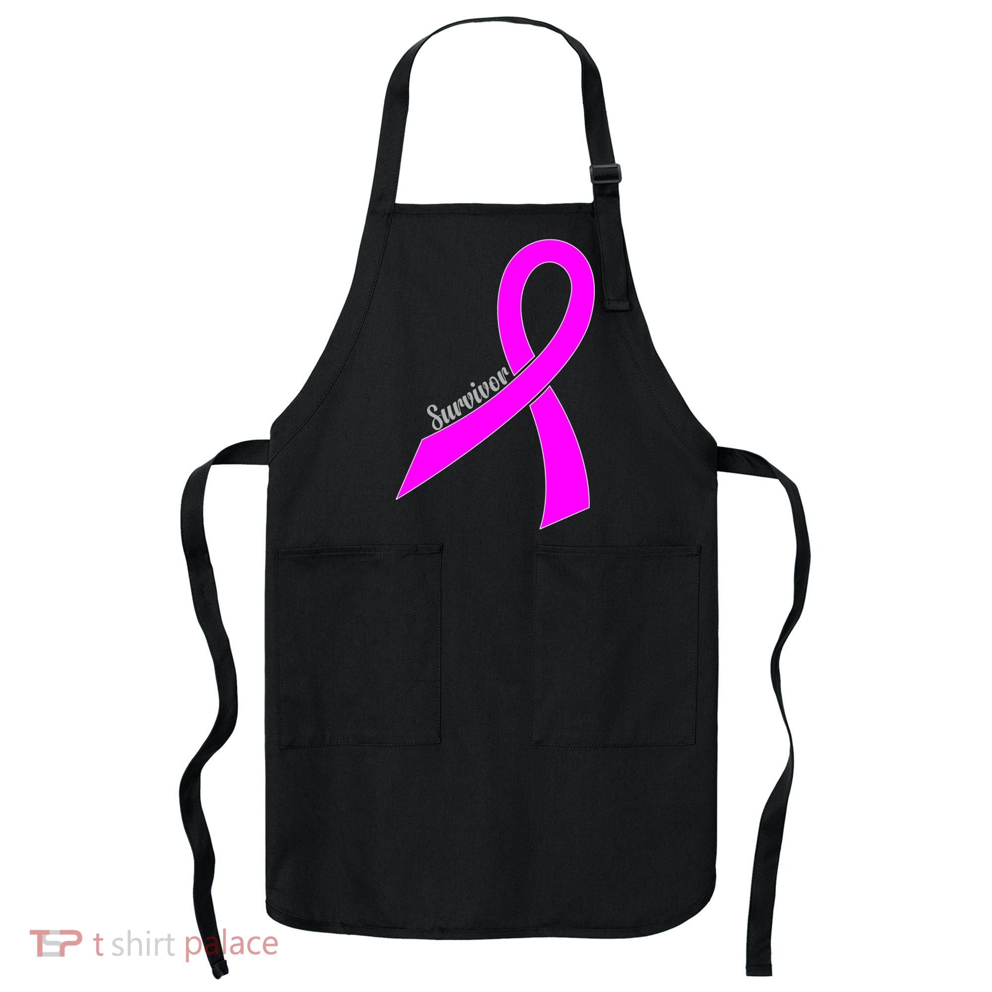 Survivor Breast Cancer Ribbon Apron