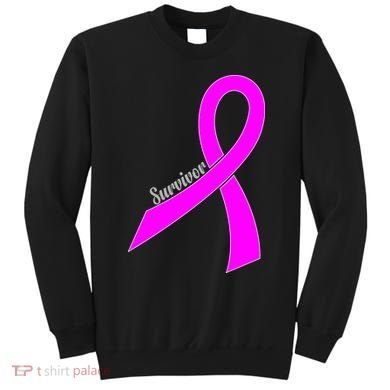 Survivor Breast Cancer Ribbon Sweatshirt