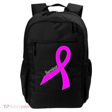 Survivor Breast Cancer Ribbon Backpack