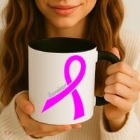 Survivor Breast Cancer Ribbon Coffee Mug thumb 3
