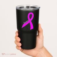 Survivor Breast Cancer Ribbon Tumbler thumb 2