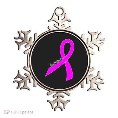 Survivor Breast Cancer Ribbon Ornament