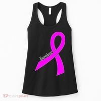 Survivor Breast Cancer Ribbon Women's Tank Top thumb 0