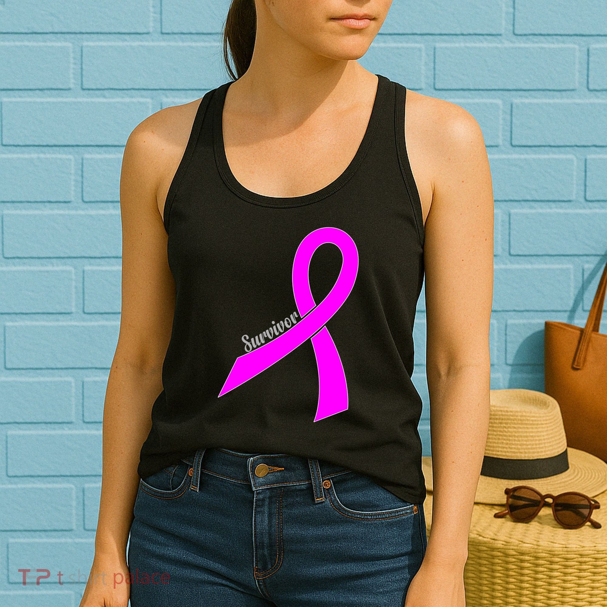 Survivor Breast Cancer Ribbon Women's Tank Top