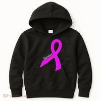 Survivor Breast Cancer Ribbon Kids Hoodie thumb 0