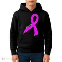 Survivor Breast Cancer Ribbon Kids Hoodie thumb 4