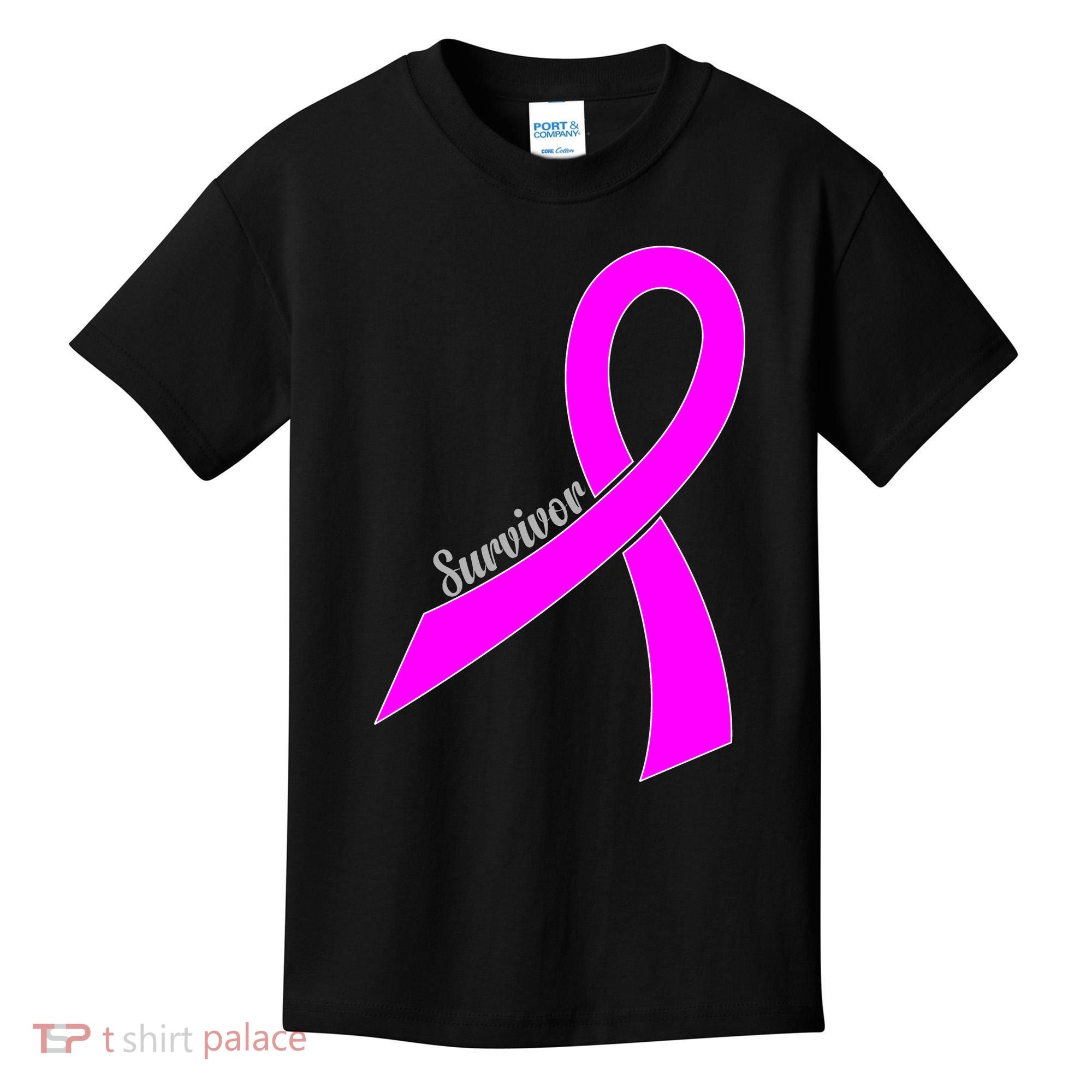 Survivor Breast Cancer Ribbon Kids T-Shirt