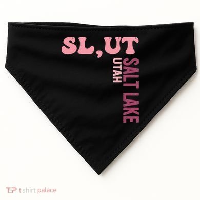 Slut Utah Salt Lake Apparel USA-Made Doggie Bandana