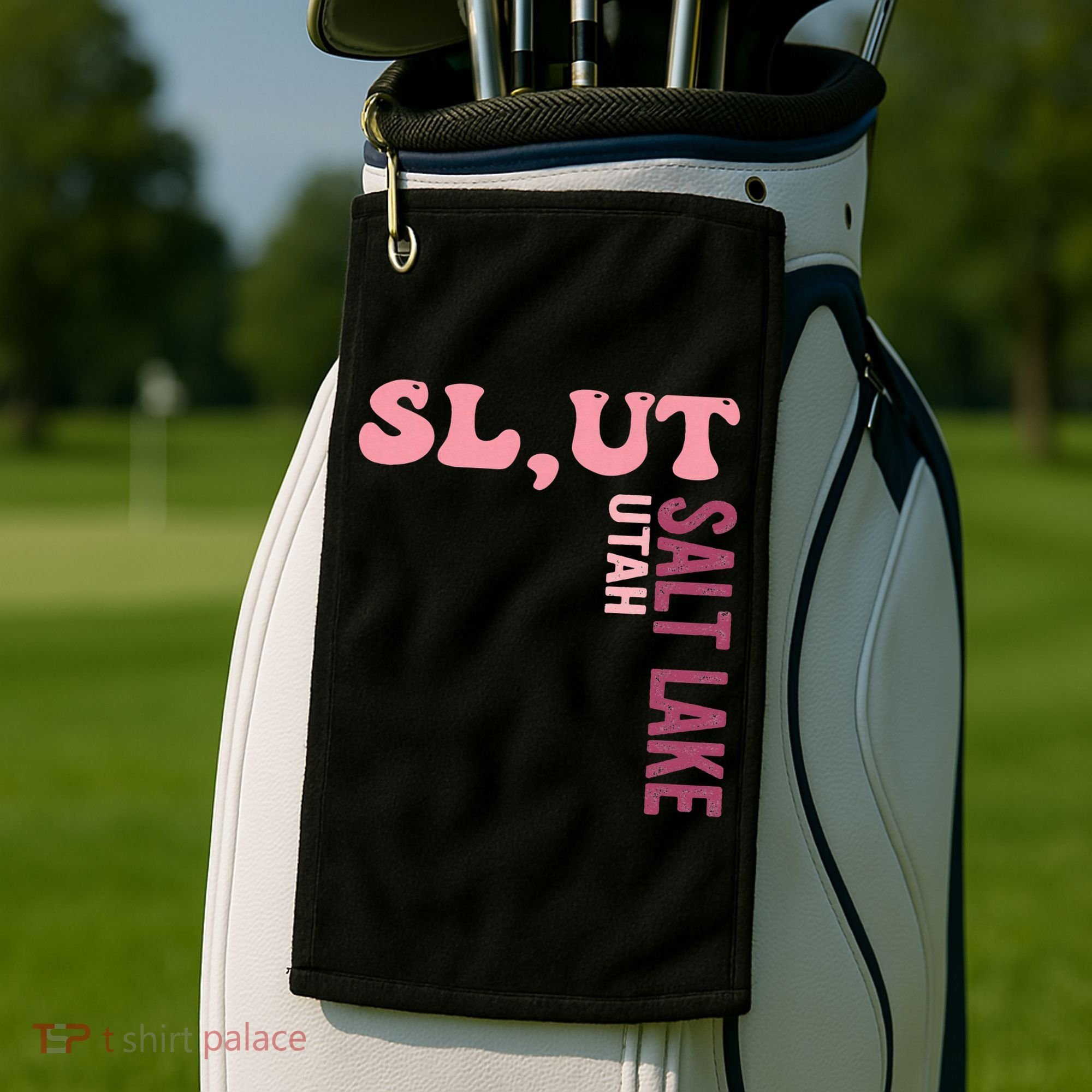 Slut Utah Salt Lake Apparel Golf Towel