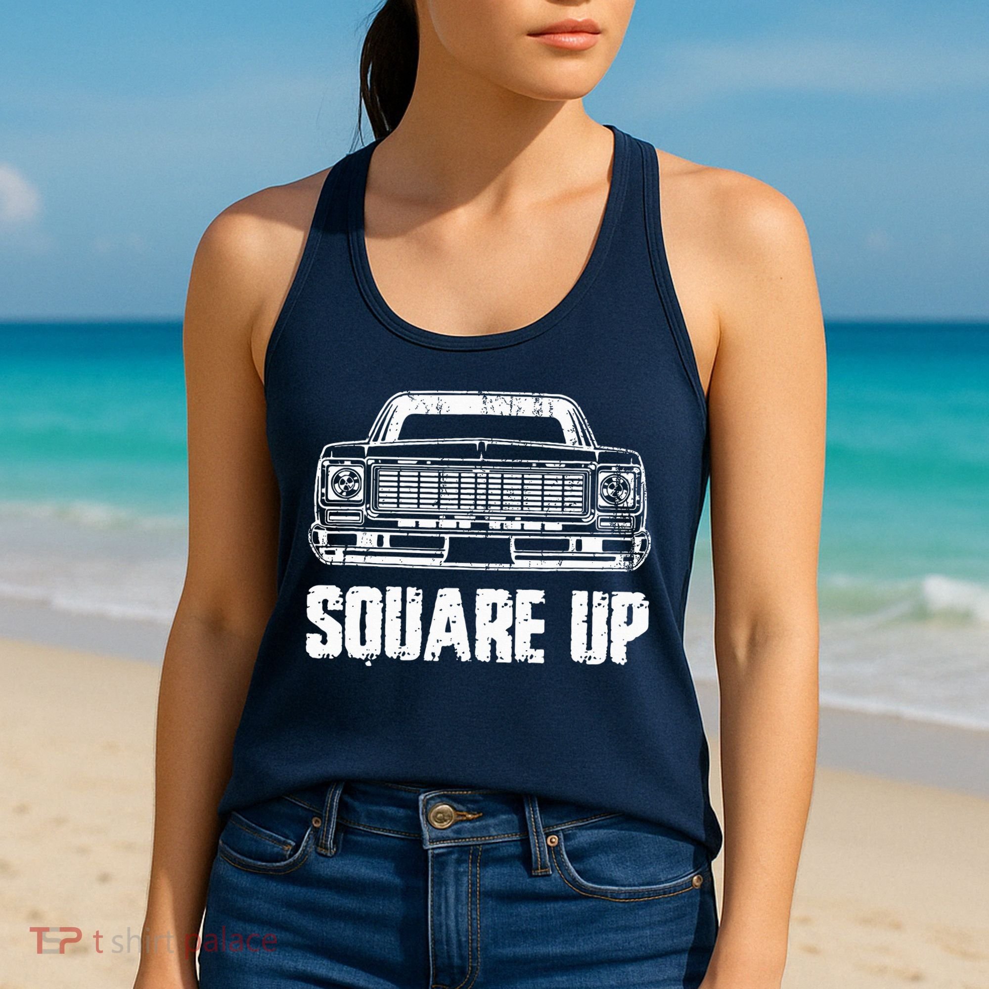 Square Up Square Body King Of Trucks Women's Tank Top