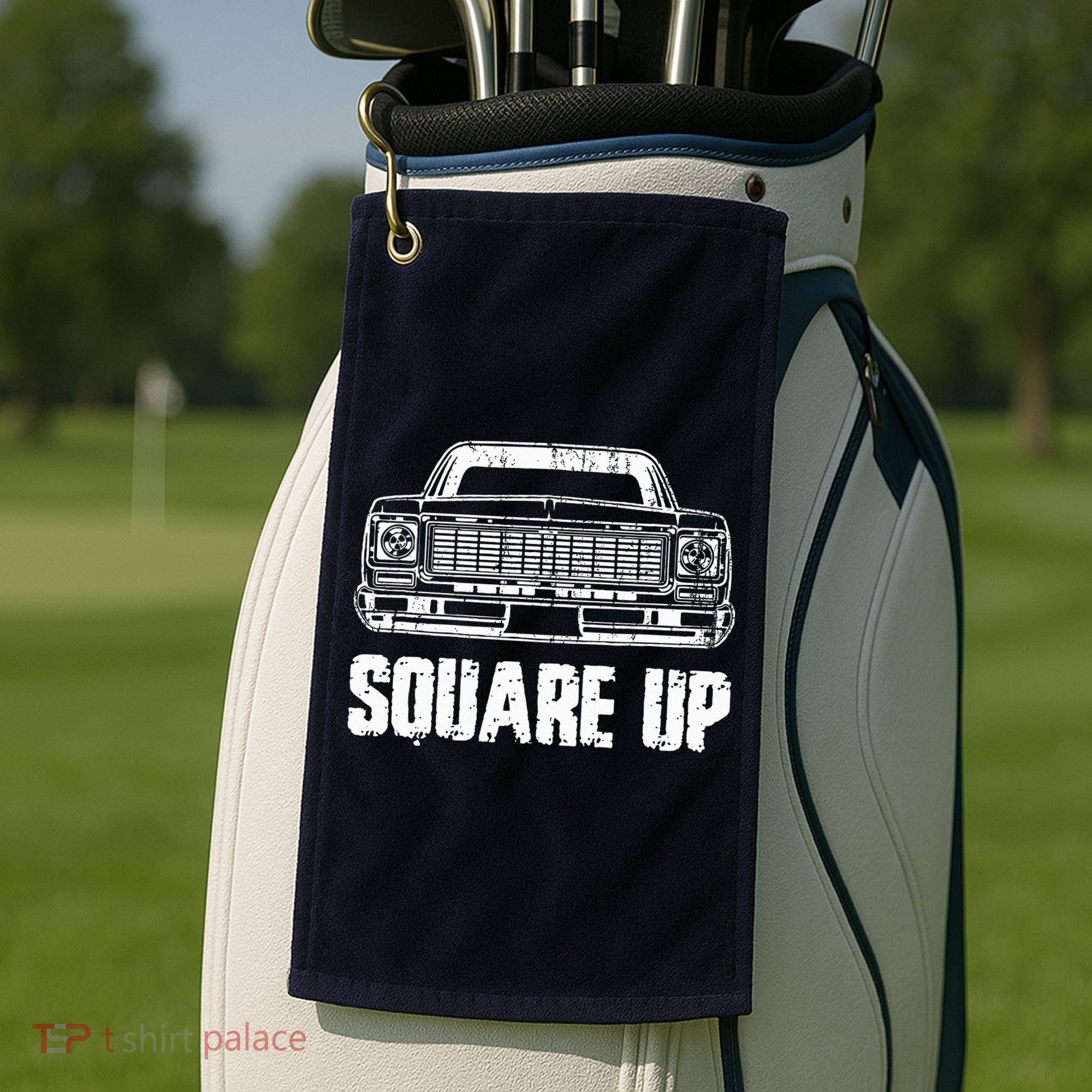 Square Up Square Body King Of Trucks Golf Towel