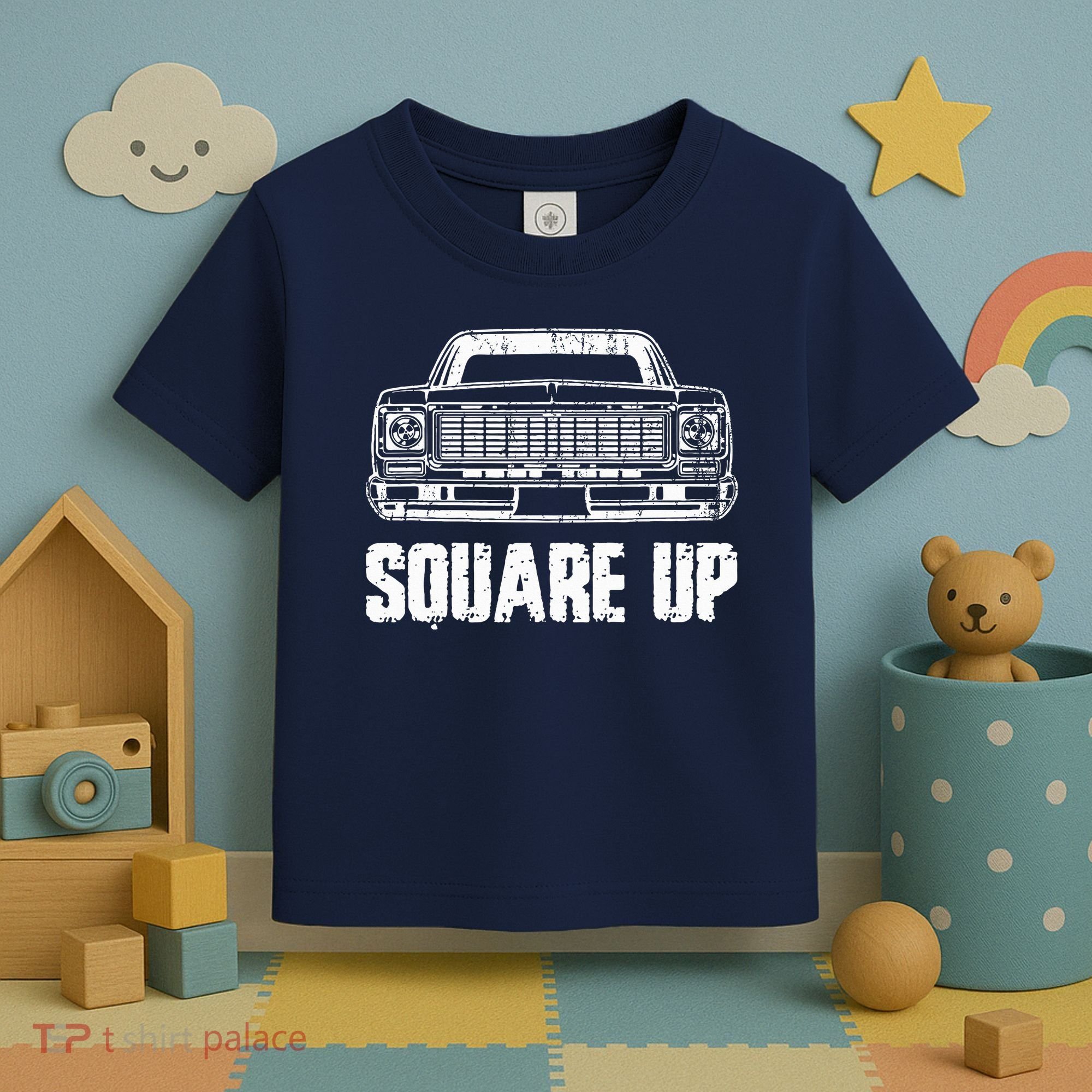 Square Up Square Body King Of Trucks Toddler T-Shirt