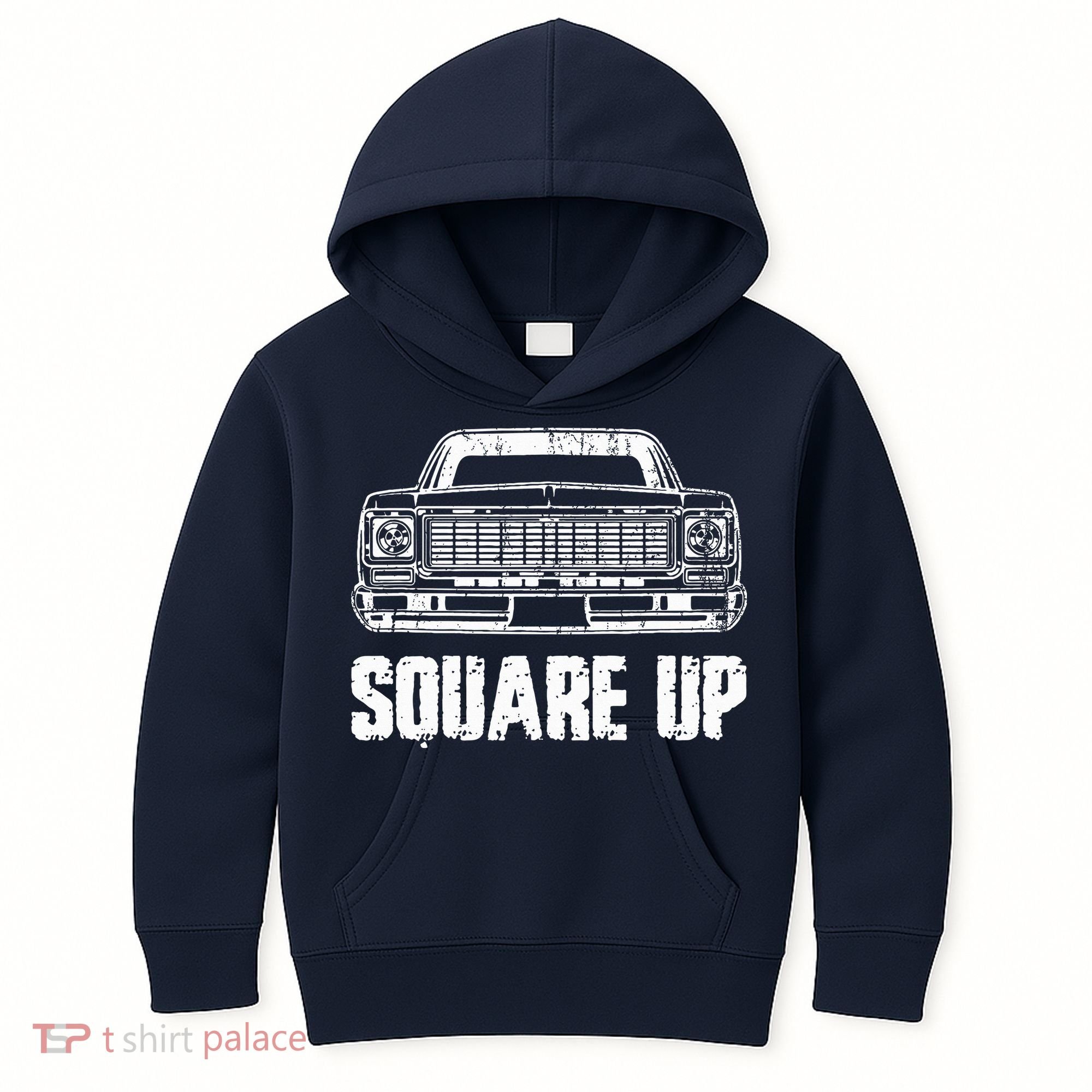 Square Up Square Body King Of Trucks Kids Hoodie