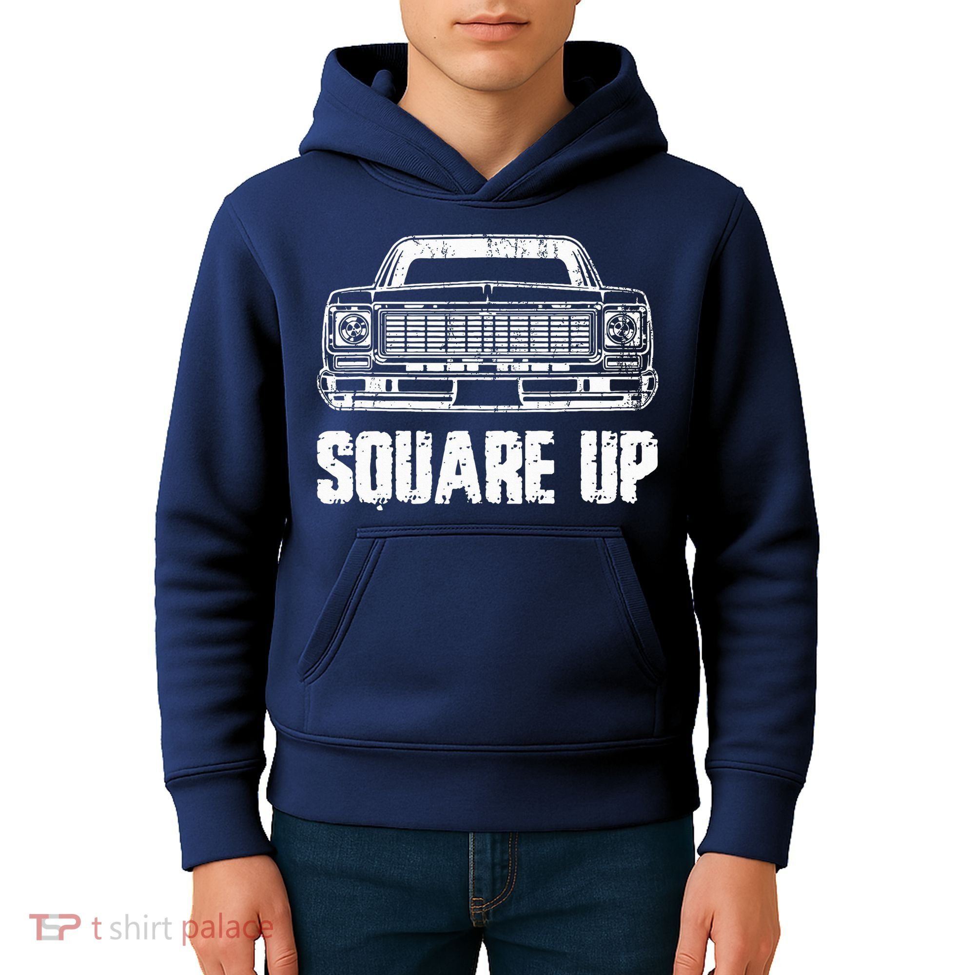 Square Up Square Body King Of Trucks Kids Hoodie