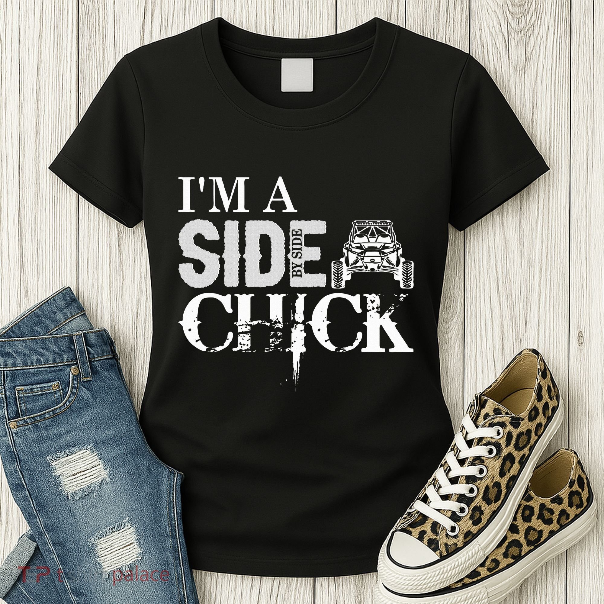 Sxs Utv Side Chick Wit & Charm Women's T-Shirt