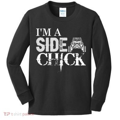 Sxs Utv Side Chick Wit & Charm Kids Long Sleeve Shirt