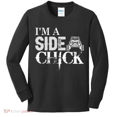 Sxs Utv Side Chick Wit & Charm Kids Long Sleeve Shirt